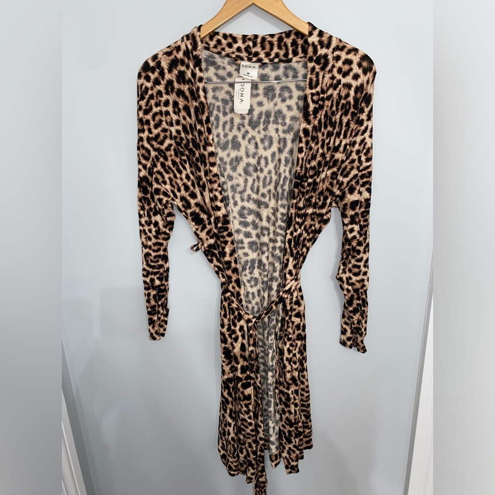 Leopard Robe SET w pants - Picture 5 of 5